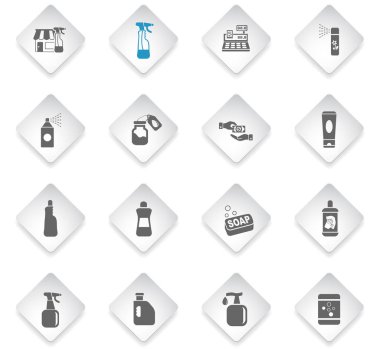 kimyasallar Icon set depolamak