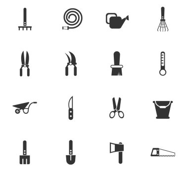 Bahçe aletleri Icon set
