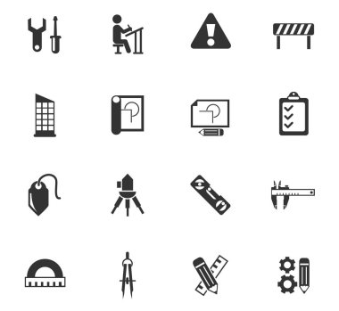 Mühendislik Icon set