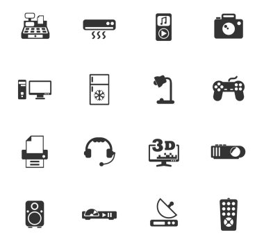 Elektronik süpermarket Icon set