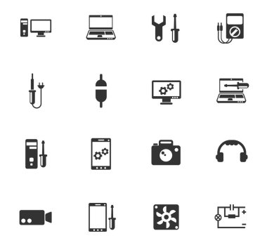 Icon set elektronik onarım