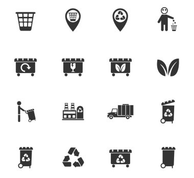 çöp Icon set