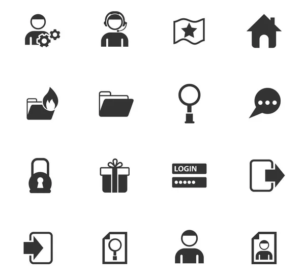 Forum-interfaceset pictogram — Stockvector