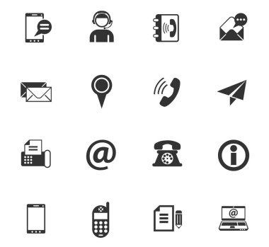 Icon set iletişim