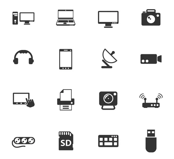 Set di icone dispositivi — Vettoriale Stock
