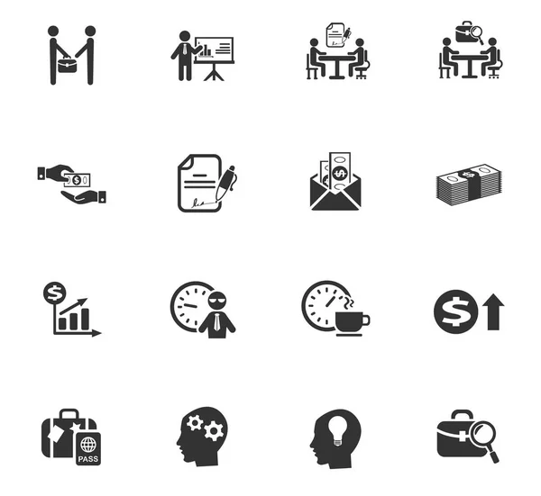 Conjunto de ícone de vida do escritório — Vetor de Stock