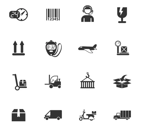 Levering pictogram set — Stockvector