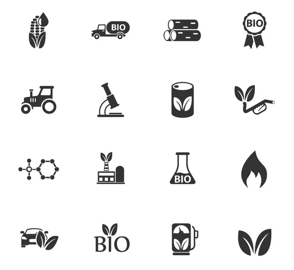 Набор иконок биотоплива — стоковый вектор