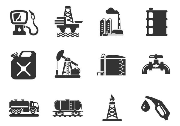 Значки объектов нефтяной и газовой промышленности
