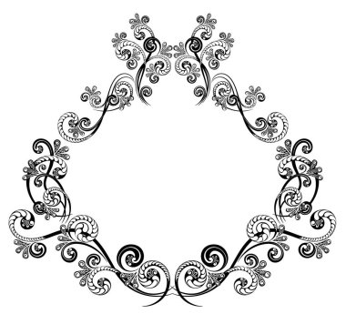 Dekoratif Monogram kaligrafi sınır