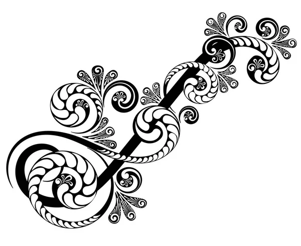 Ornamento ramificación floral — Vector de stock