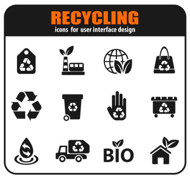 geri dönüşüm Icon set