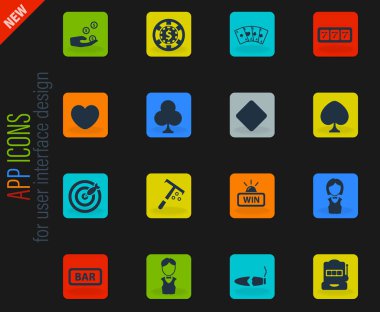 Kumarhane basitçe web simgeleri ve kullanıcı arayüzü sembolü