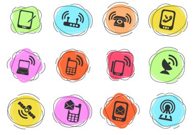 Web ve kullanıcı arayüzü için mobil semboller
