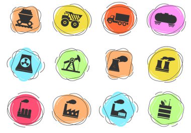 Sanayi basitçe web simgeleri ve kullanıcı arayüzü simgesi