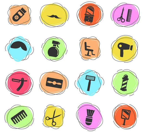 Barbershop Gewoon Symbool Voor Web Iconen Gebruikersinterface — Stockvector