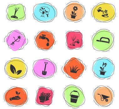 kullanıcı arayüzü tasarımı için peyzaj tasarımı web simgeleri