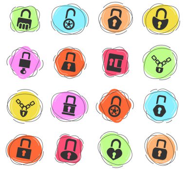 kullanıcı arayüzü tasarımı için web simgelerini kilitle