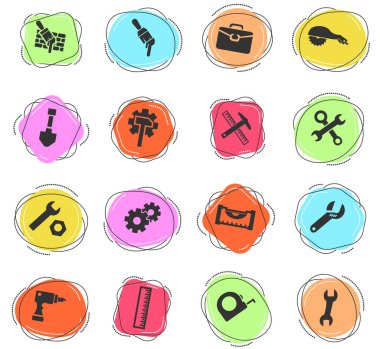 Web siteleri ve kullanıcı arayüzü için çalışma araçları simgesi ayarlandı