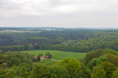 Kale Konigstein. Sakson İsviçre dağ Kalesi. Almanya