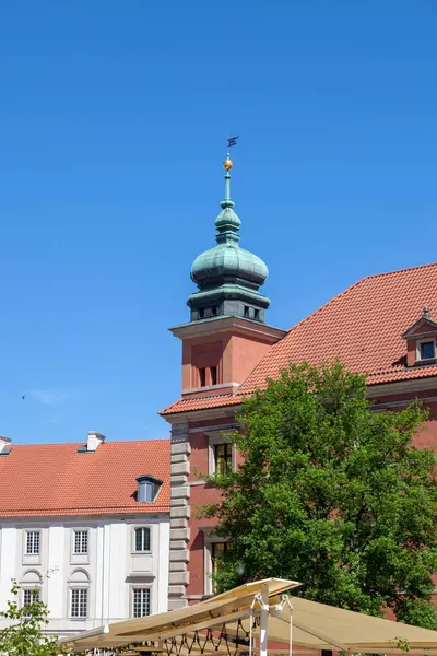 Warszawa Atrakcje Turystyczne Stolicy Polski Centralnej Części Miasta Zamek Królewski — Zdjęcie stockowe