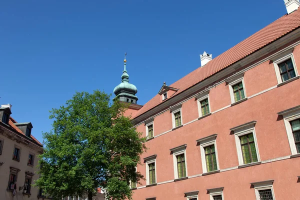 Varšava Památky Polského Kapitálu Střední Část Města Královský Hrad — Stock fotografie