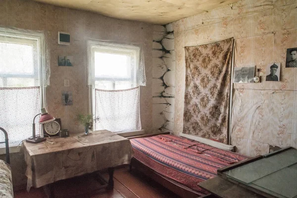 The interior of an old Russian house