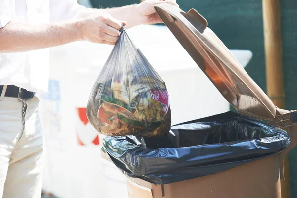 Lixo lixo utilização separada e reciclagem — Fotografia de Stock