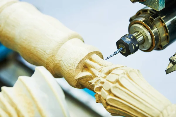 Woodwork with cnc machine. furniture production — Stock Photo, Image