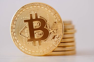 Şifreli para birimi işi. Bitcoin finans kavramı