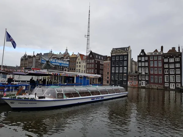 Amsterdam Paesi Bassi Gennaio 2019 Veduta Della Città Con Edificio — Foto Stock