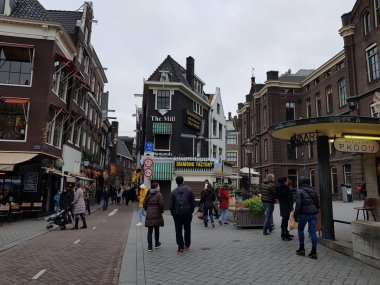 Amsterdam, Hollanda - 02 Ocak 2019 bina ve diğer ayrıntıları ile şehir alanının göster