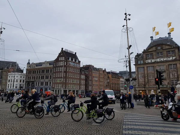 Amsterdam Pays Bas Janvier 2019 Vue Ville Avec Bâtiment Autres — Photo