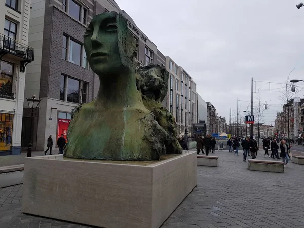 Amsterdam Niederlande Januar 2019 Ansicht Des Stadtgebietes Mit Gebäude Und — Stockfoto