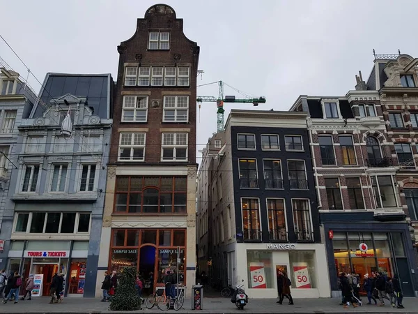 Amsterdam Países Bajos Enero 2019 Vista Del Área Ciudad Con — Foto de Stock