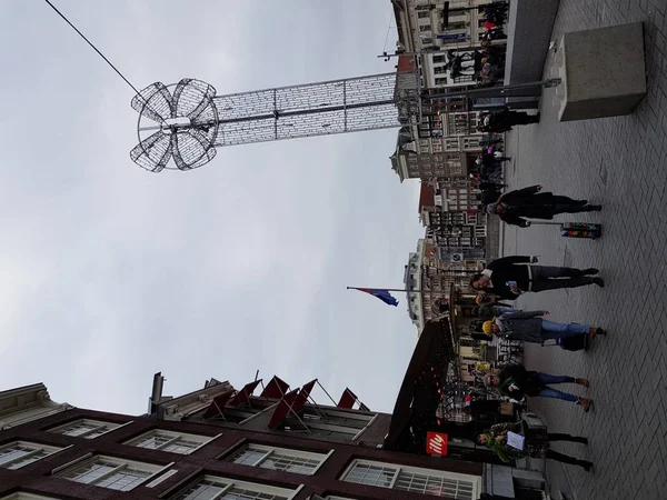 Amsterdam Niederlande Januar 2019 Ansicht Des Stadtgebietes Mit Gebäude Und — Stockfoto