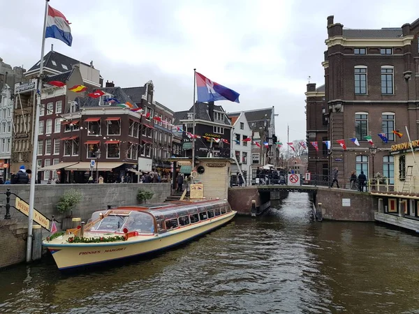 Amsterdam Nizozemsko Ledna 2019 Pohled Obce Budovy Další Podrobnosti — Stock fotografie