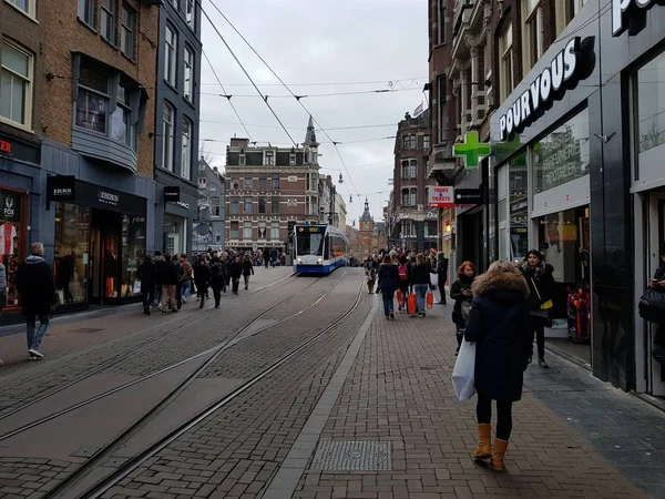 Amszterdam Hollandia 2019 Január Nézd Város Terület Épület Egyéb Részletek — Stock Fotó
