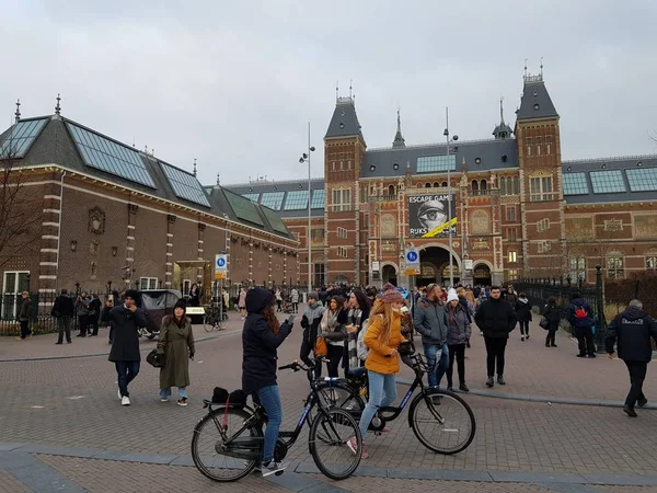 Amsterdam Niederlande Januar 2019 Der Blick Auf Das Rijksmuseum Amsterdam — Stockfoto