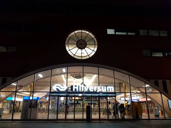Hilversum Niederlande Januar 2019 Ansicht Des Bahnhofs Mit Gebäude Und — Stockfoto