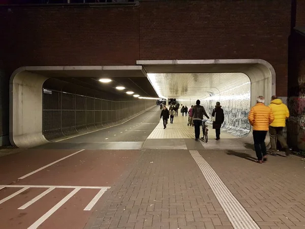 Amsterdam Niederlande Januar 2019 Ansicht Des Stadtgebietes Mit Gebäude Und — Stockfoto