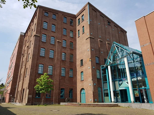 Duisburg Deutschland Mai 2019 Heimatgeschichtliche Kultur Stadtmuseum Innenhafen Und Hafen — Stockfoto