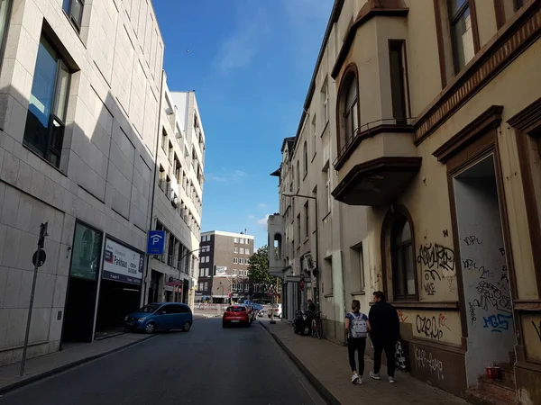 Duisburg Nrw August 2019 Straßenfragmente Der Innenstadt — Stockfoto