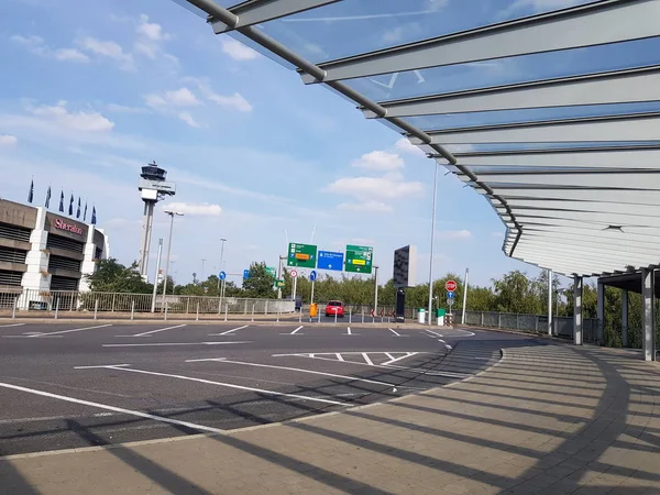 Duesseldorf Nrw Germany August 2019 Airport Administration Fragments — 图库照片