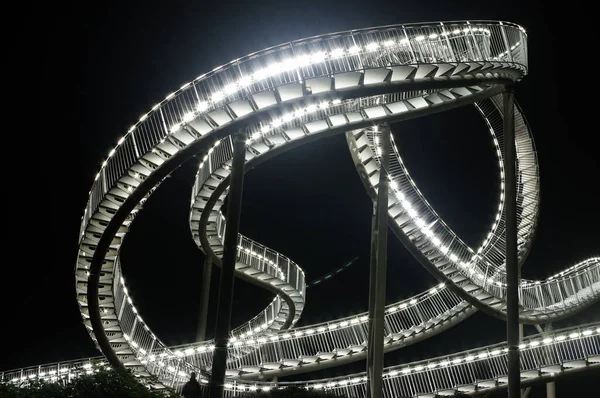 Duisburg Deutschland Juni 2020 Tiger Und Schildkrötenskulptur Angerpark Achterbahn Magischer — Stockfoto