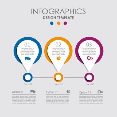 Infographic şablonu. Vektör çizim. İş akışı düzeni, diyagram, iş adım seçenekleri, afiş için kullanılabilir.