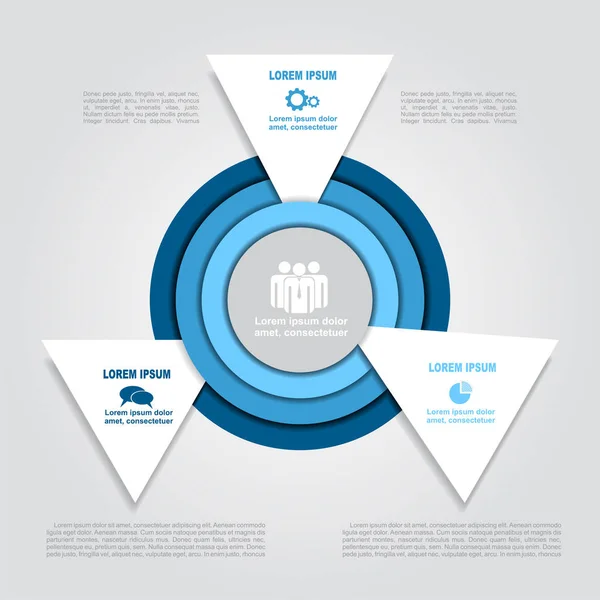 Infografik-Vorlage. Vektorillustration. kann für Workflow-Layout, Diagramm, Business-Schritt-Optionen, Banner verwendet werden. — Stockvektor