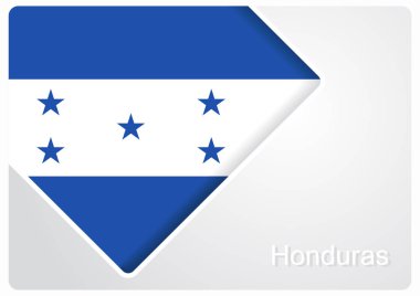 Honduras bayrağı arka plan tasarım. Vektör çizim.