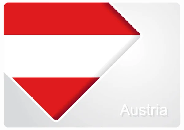 奥地利国旗设计背景。矢量插图. — 图库矢量图片