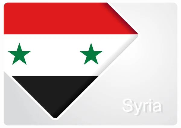 Fondo de diseño de bandera siria. Ilustración vectorial . — Vector de stock